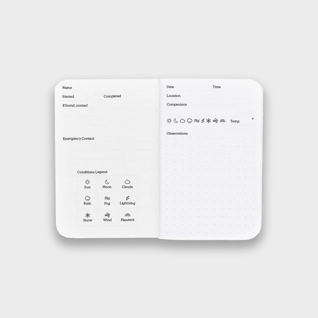 Adventure Log 3 Pack Word Notebooks